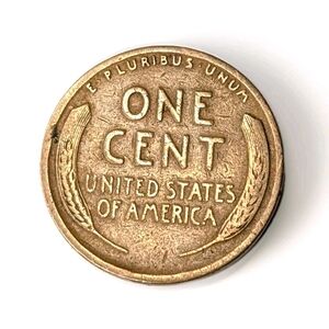 1923 P US 1 Cent Lincoln Wheat Penny Coin BN - Circulated  -